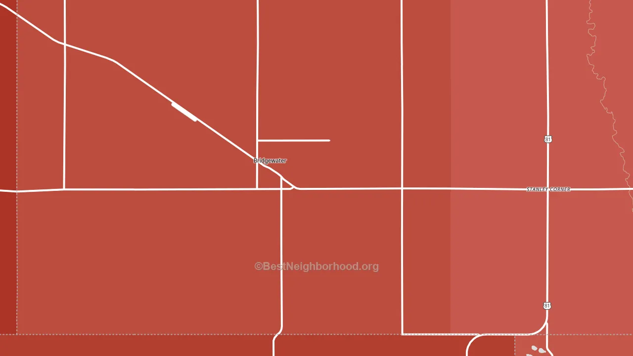 57319, SD block-group political-lean map