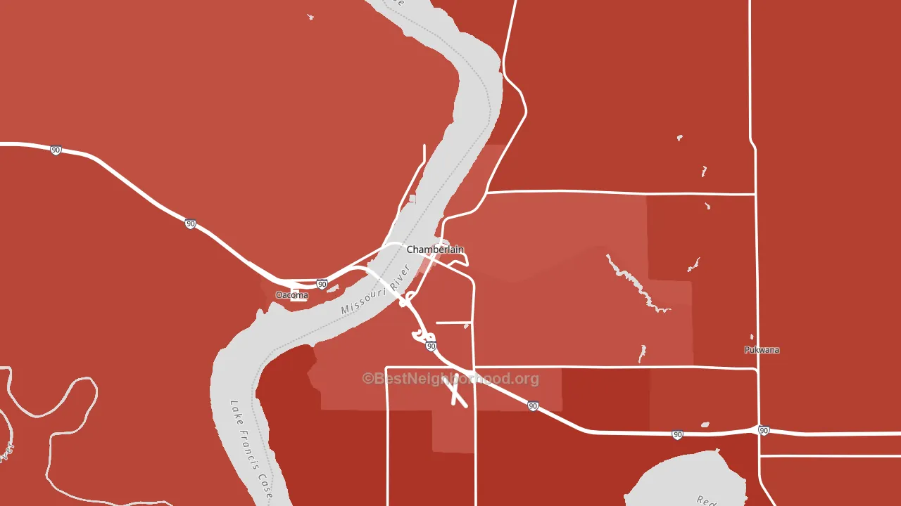 57325, SD block-group political-lean map