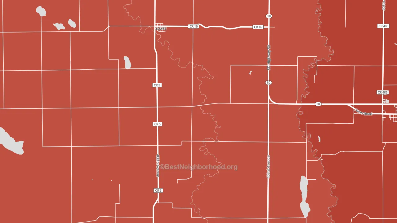 57329, SD block-group political-lean map