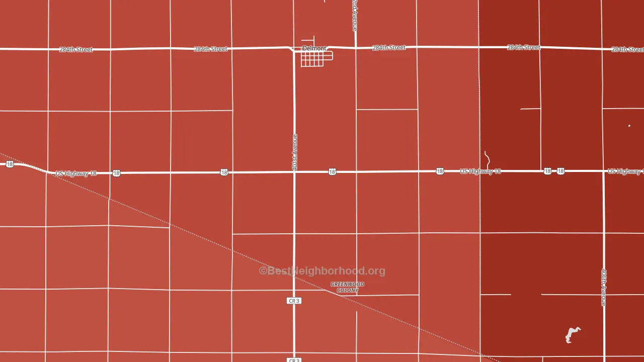 57330, SD block-group political-lean map
