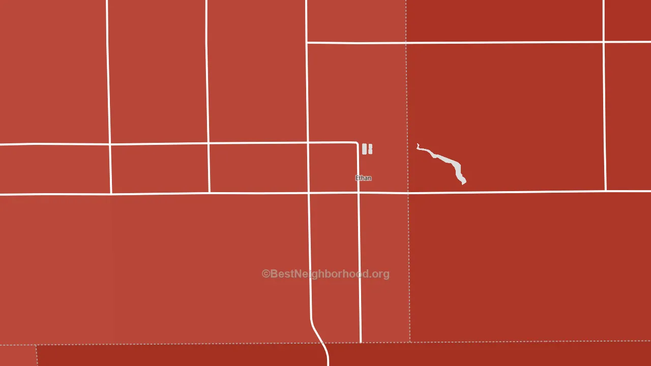 57334, SD block-group political-lean map