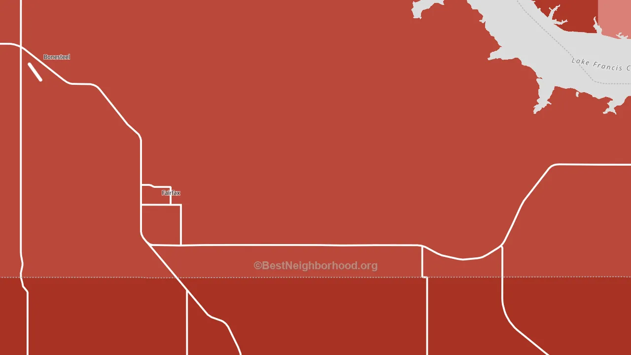 57335, SD block-group political-lean map