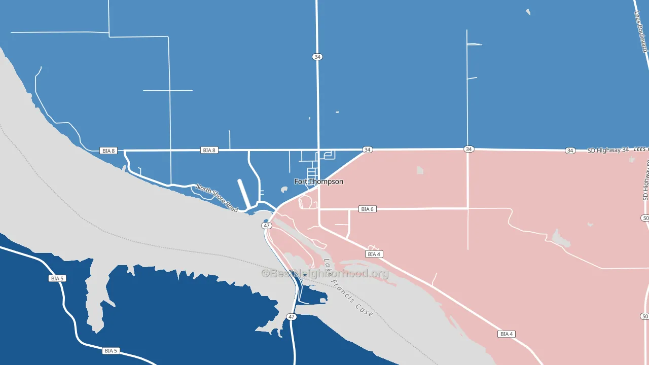 57339, SD block-group political-lean map