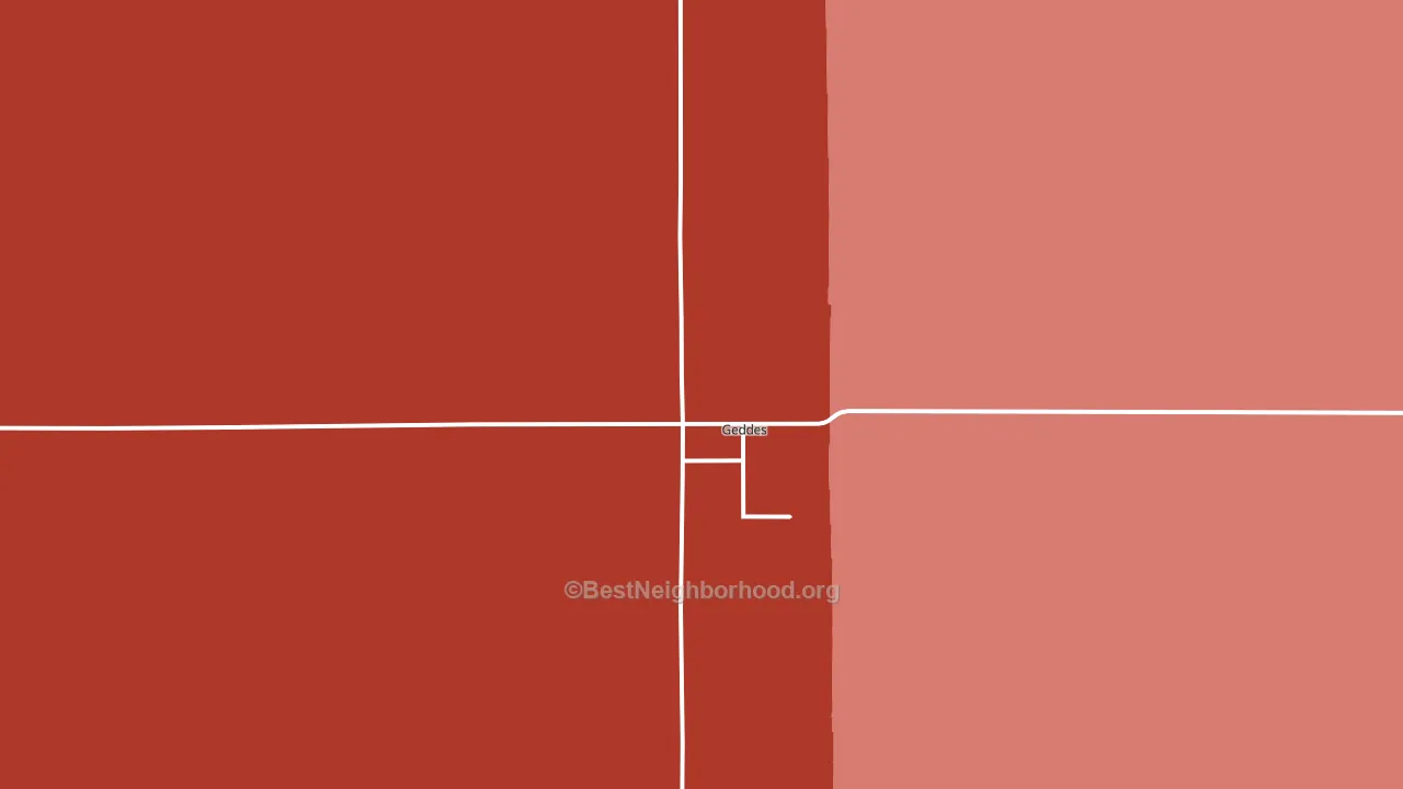 57342, SD block-group political-lean map