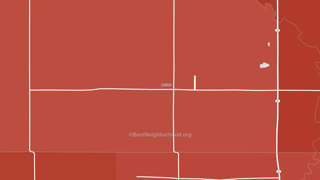 57359, SD block-group political-lean map