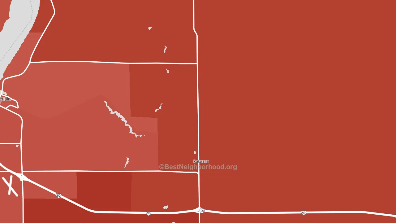 57370, SD block-group political-lean map
