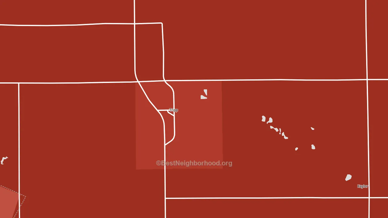 57376, SD block-group political-lean map