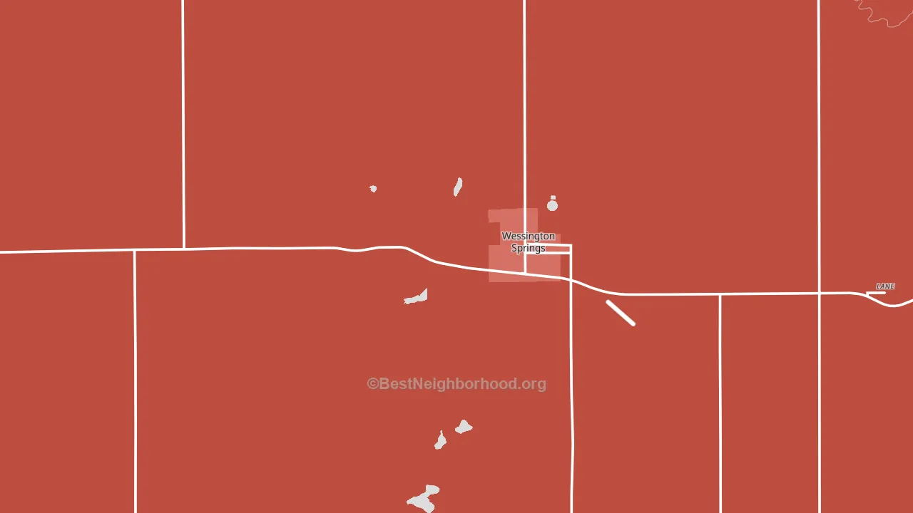 57382, SD block-group political-lean map
