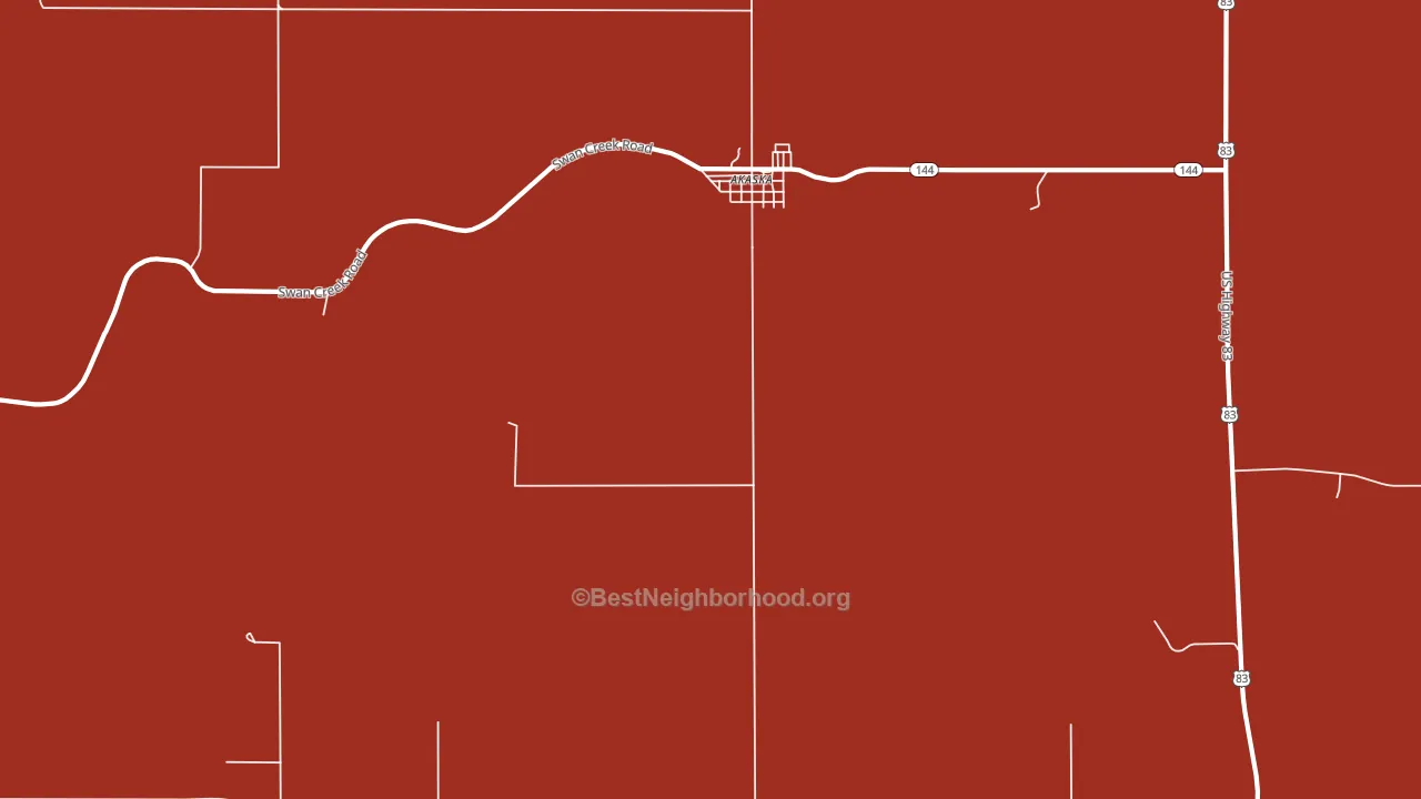 57420, SD block-group political-lean map