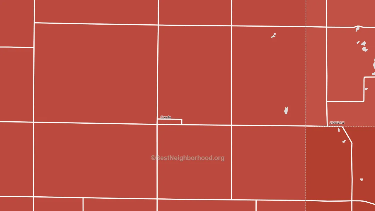 57434, SD block-group political-lean map