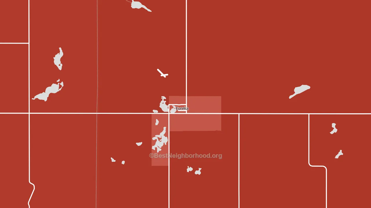 57437, SD block-group political-lean map