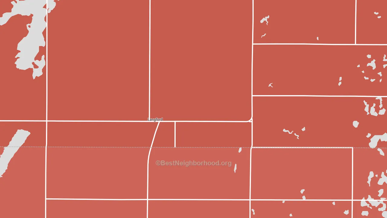 57454, SD block-group political-lean map