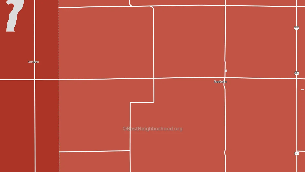 57465, SD block-group political-lean map