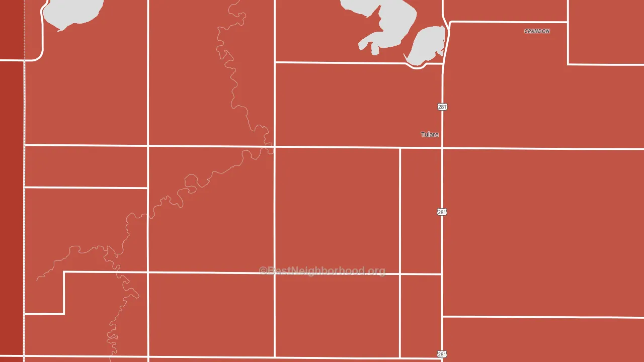 57476, SD block-group political-lean map