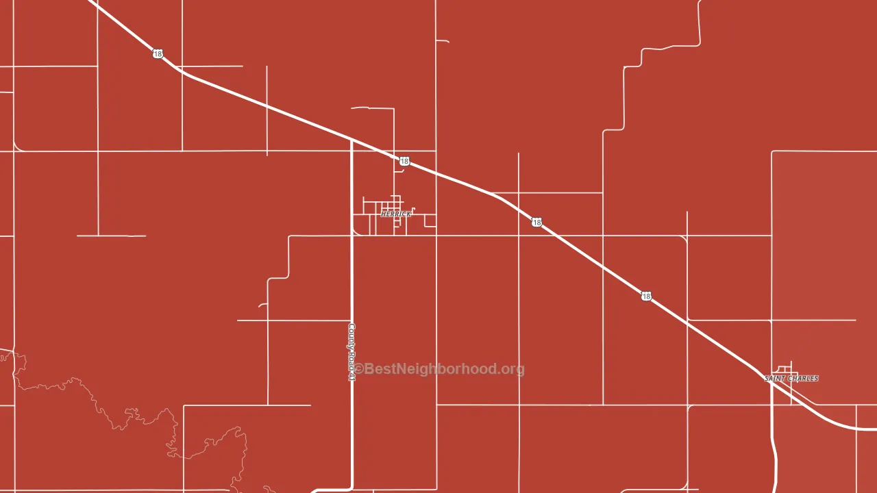 57538, SD block-group political-lean map