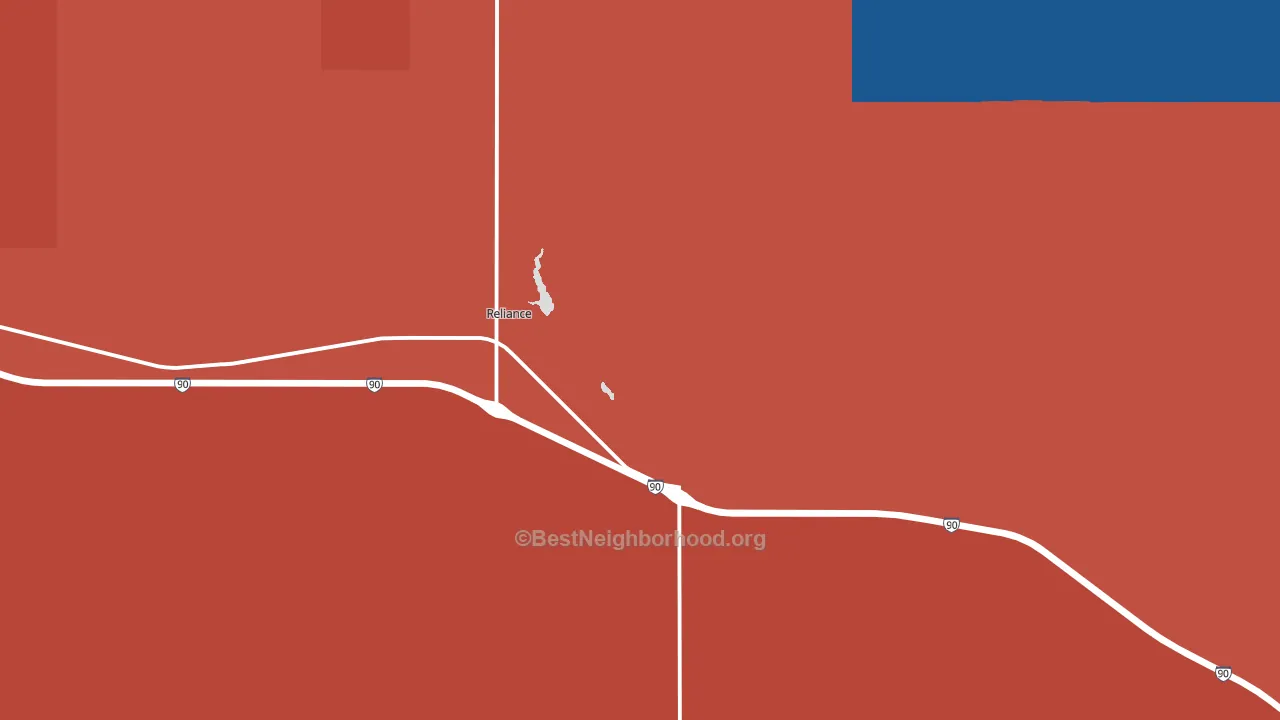 57569, SD block-group political-lean map