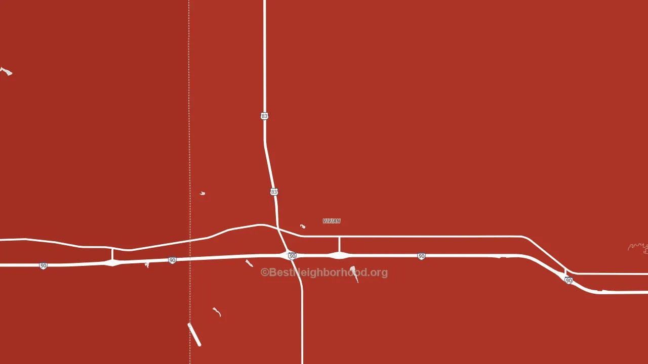 57576, SD block-group political-lean map