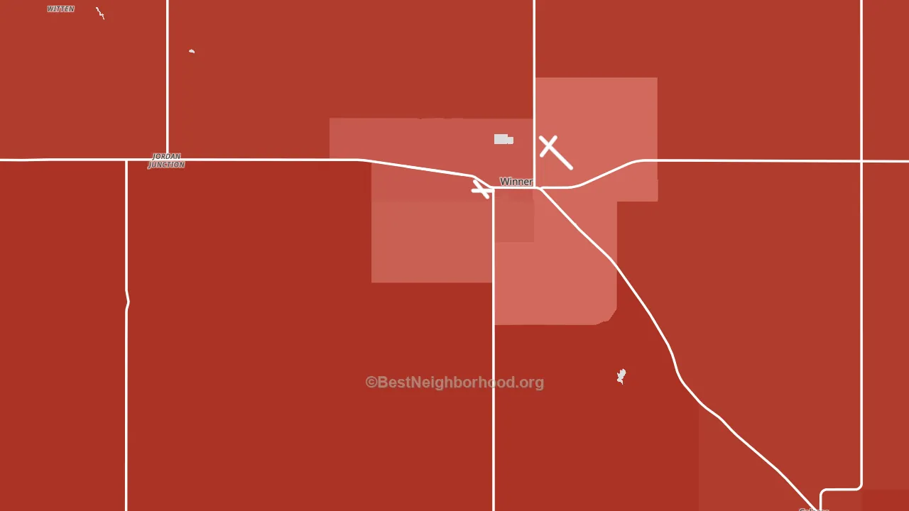 57580, SD block-group political-lean map