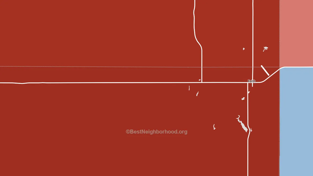 57626, SD block-group political-lean map