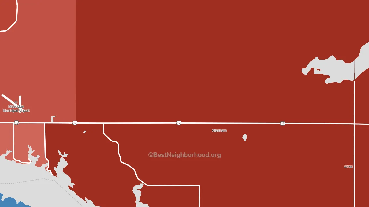 57631, SD block-group political-lean map