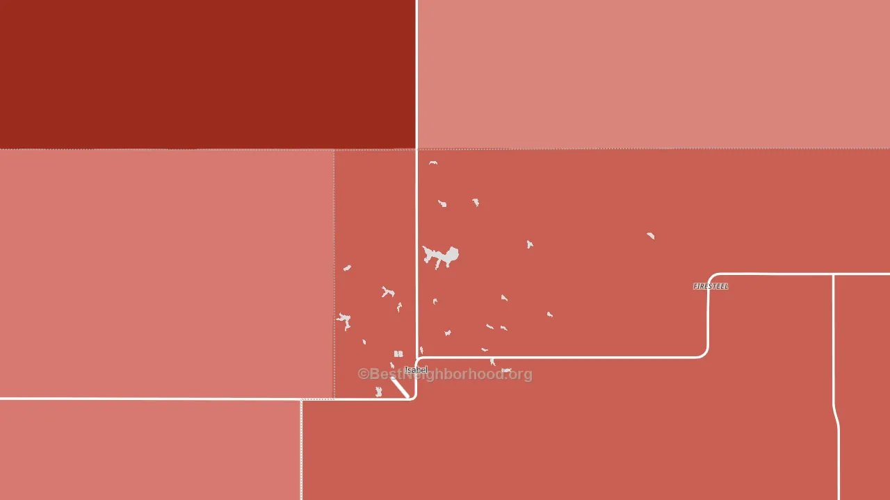 57633, SD block-group political-lean map