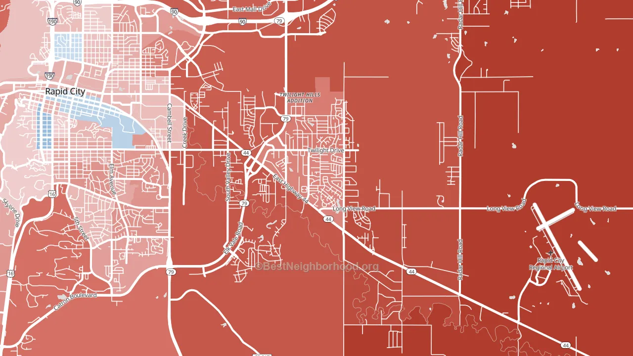 57703, SD block-group political-lean map