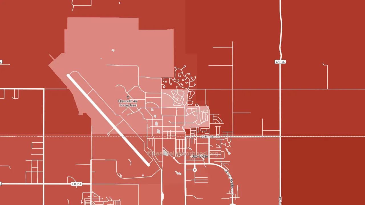 57706, SD block-group political-lean map