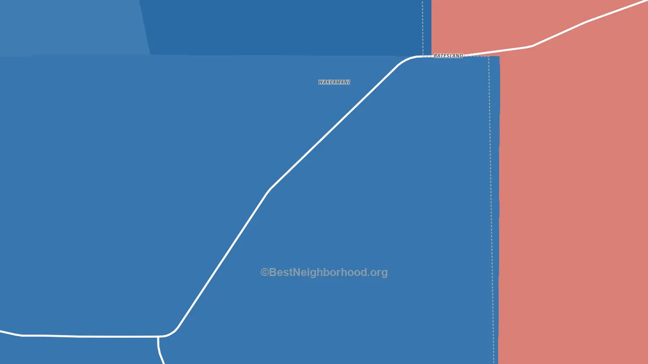 57716, SD block-group political-lean map