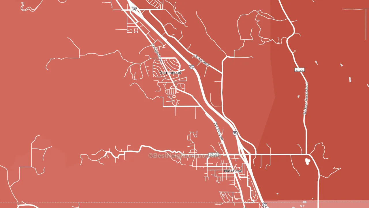 57718, SD block-group political-lean map