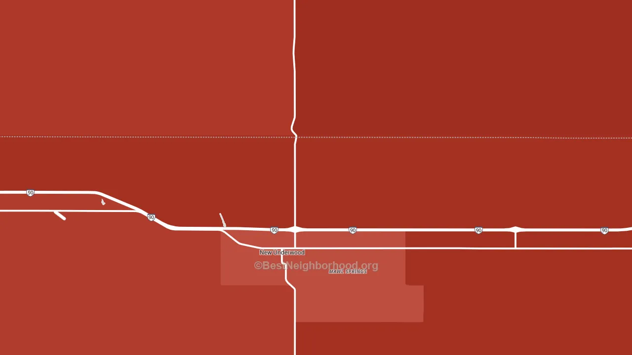 57761, SD block-group political-lean map