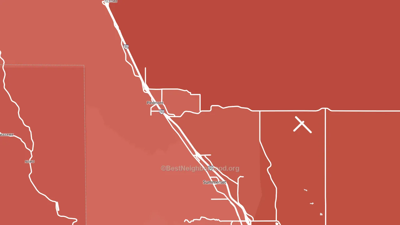 57769, SD block-group political-lean map