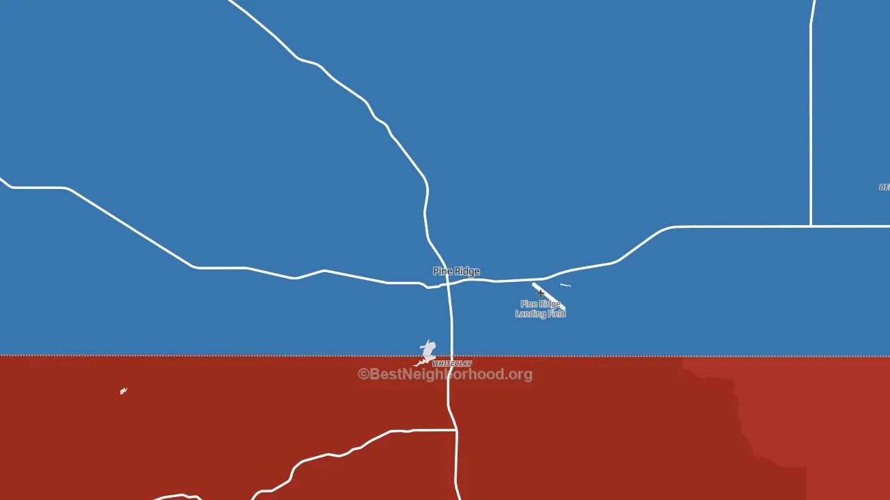 57770, SD block-group political-lean map