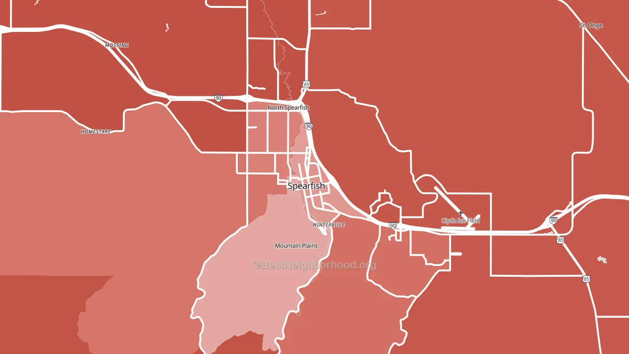 57783, SD block-group political-lean map