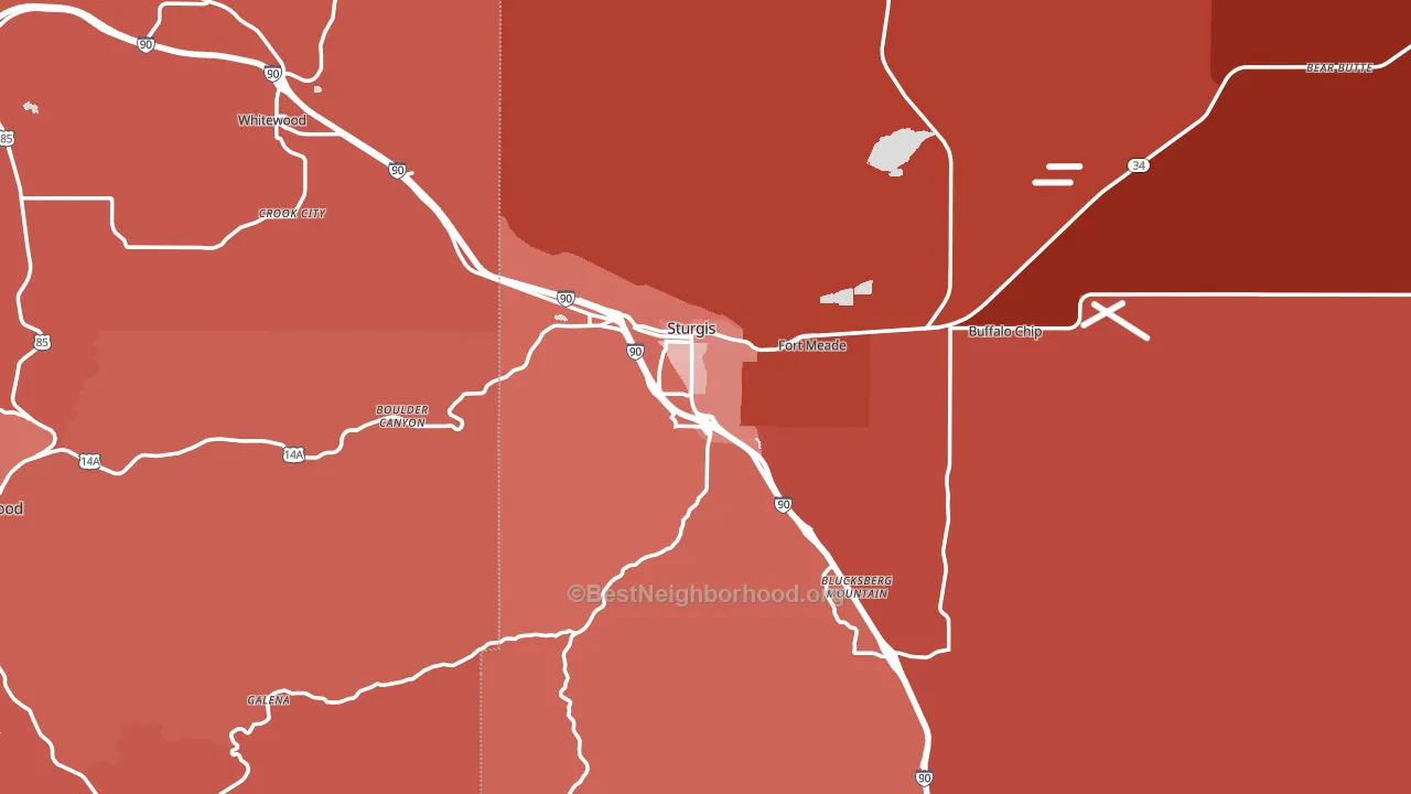57785, SD block-group political-lean map