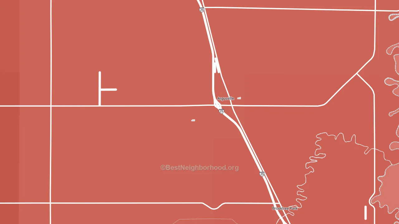 58005, ND block-group political-lean map