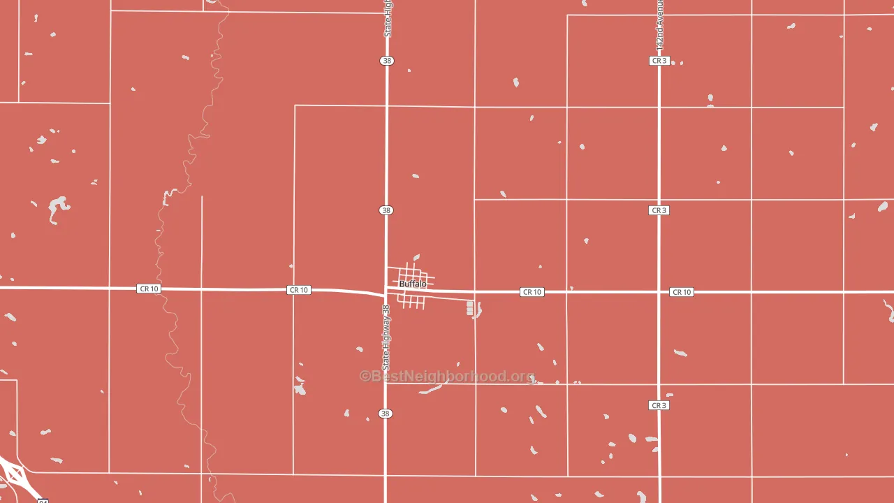 58011, ND block-group political-lean map