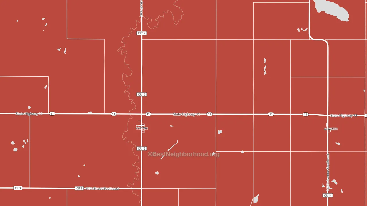 58013, ND block-group political-lean map