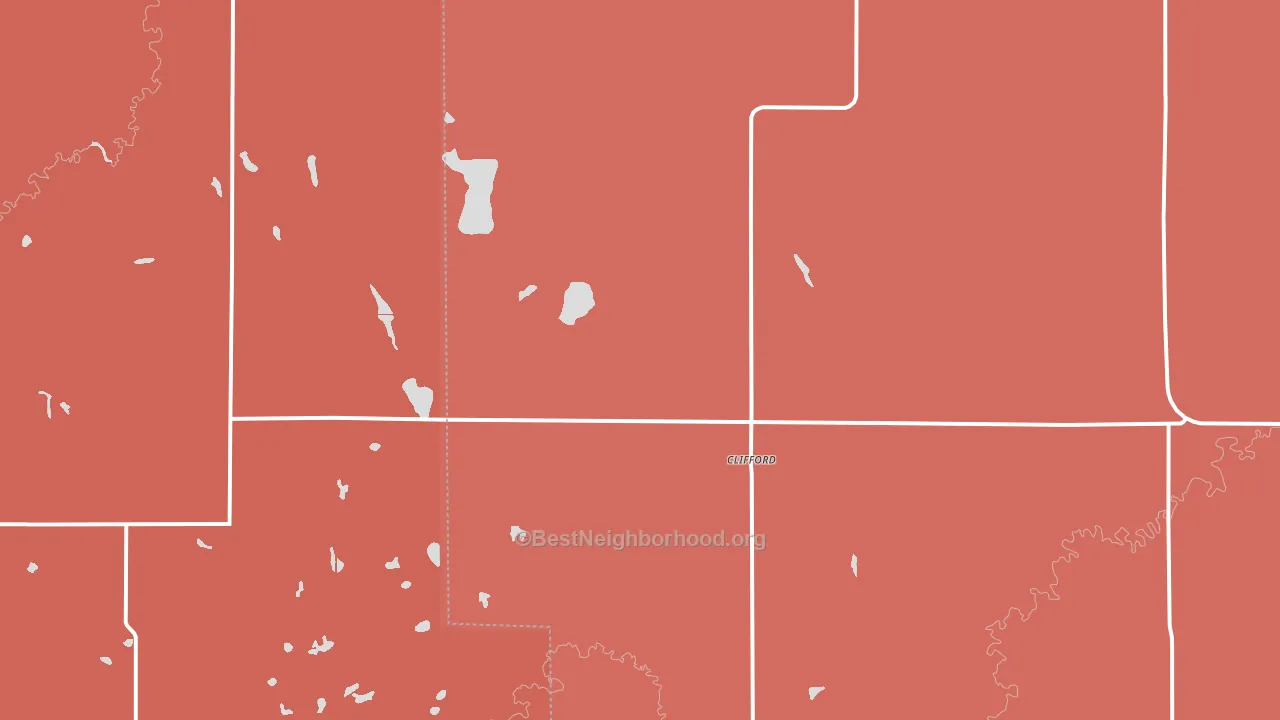 58016, ND block-group political-lean map