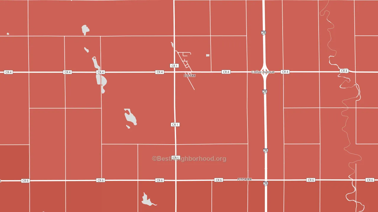 58018, ND block-group political-lean map