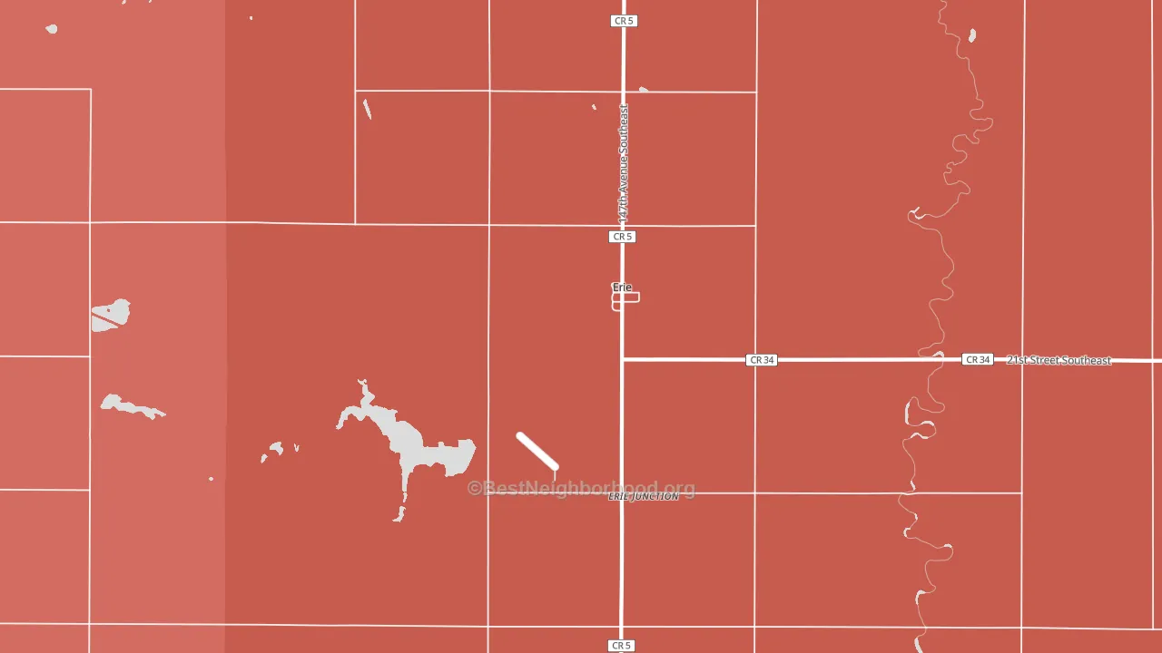 58029, ND block-group political-lean map