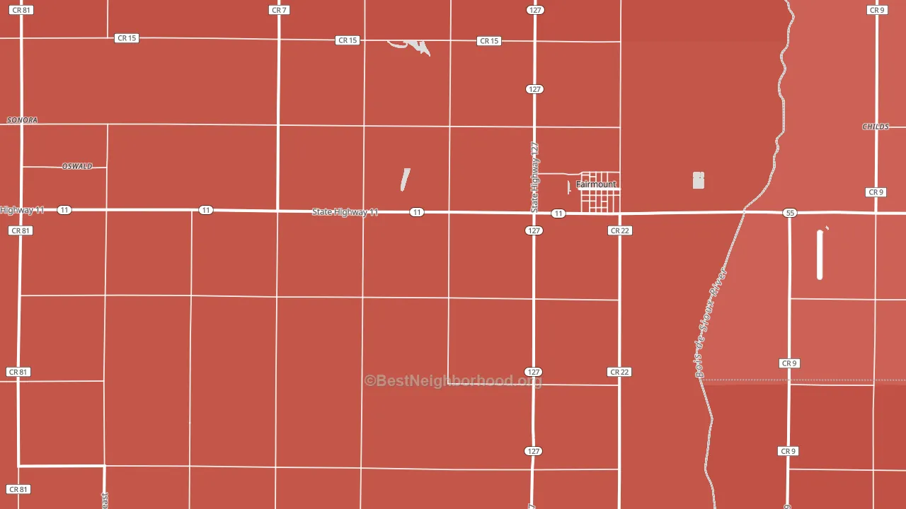 58030, ND block-group political-lean map