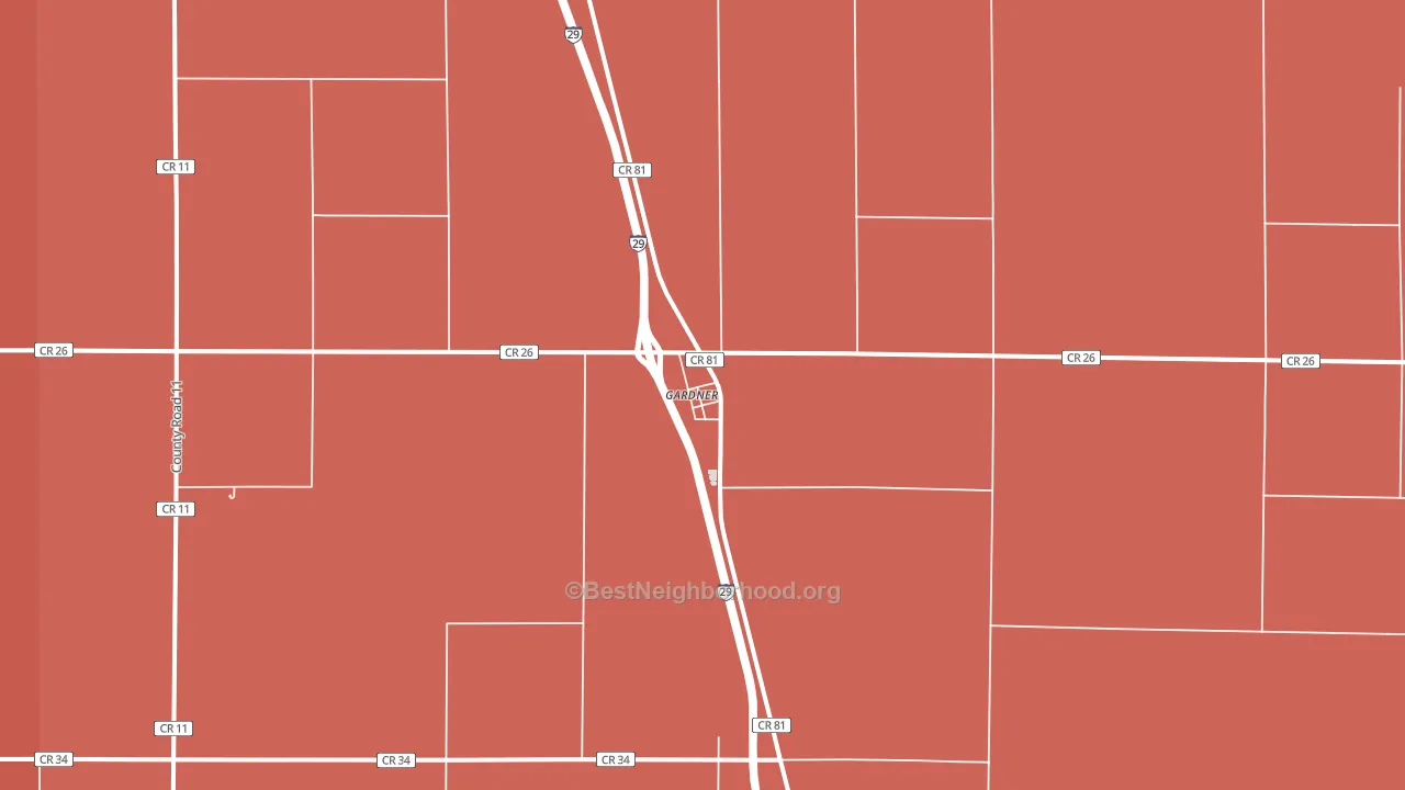 58036, ND block-group political-lean map