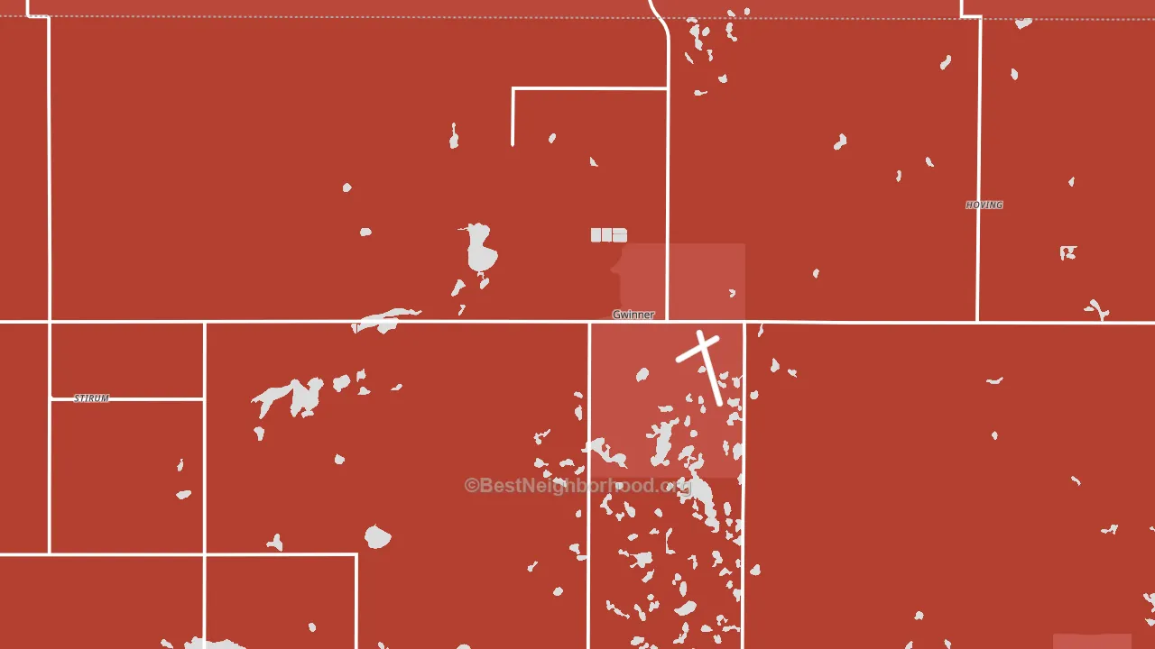 58040, ND block-group political-lean map