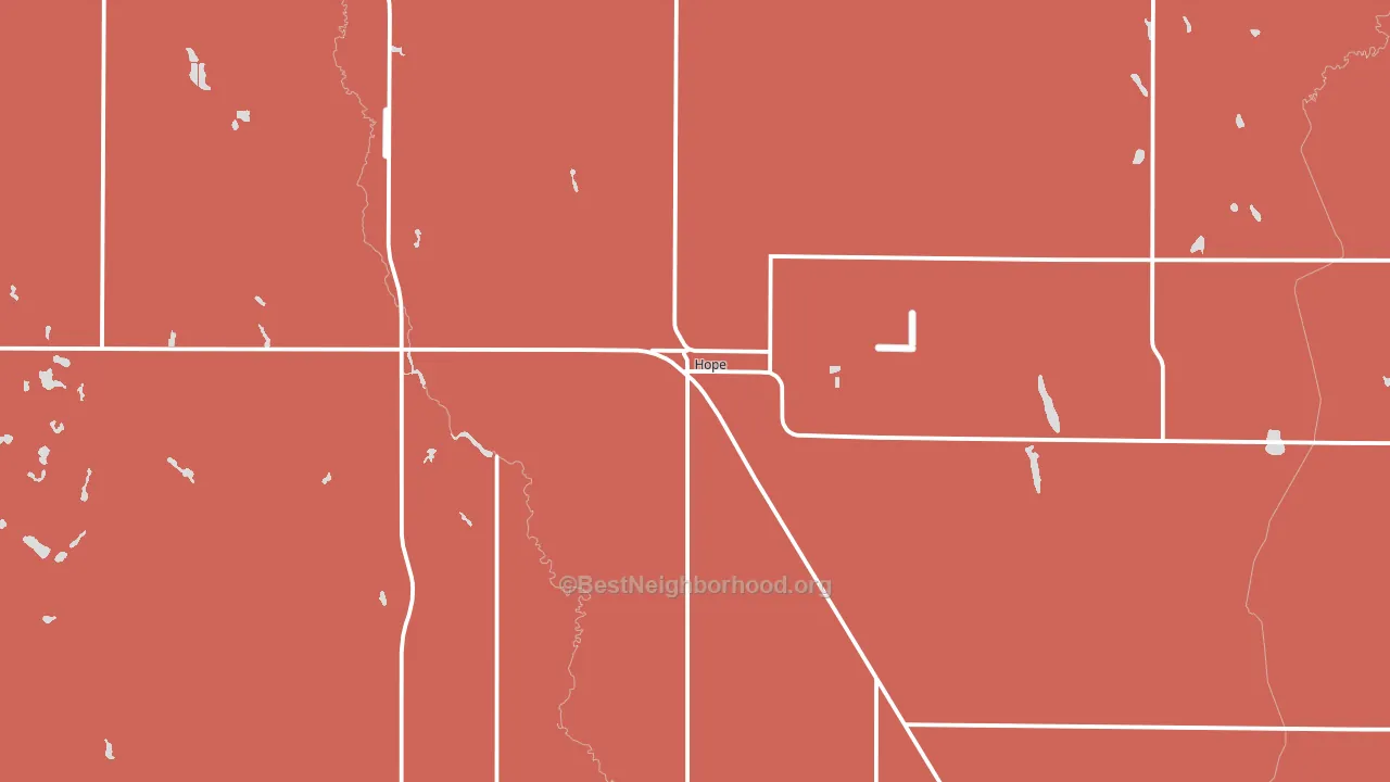 58046, ND block-group political-lean map