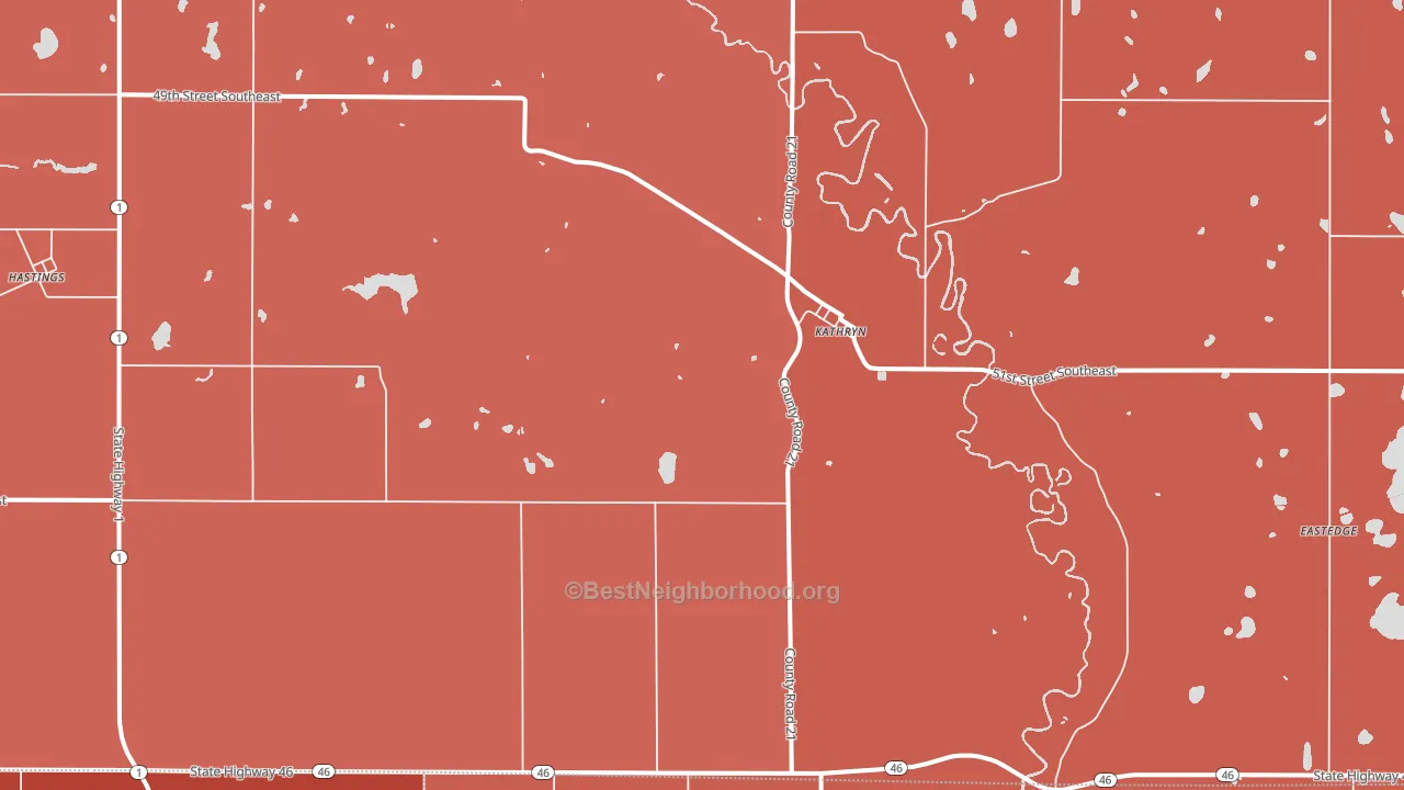 58049, ND block-group political-lean map