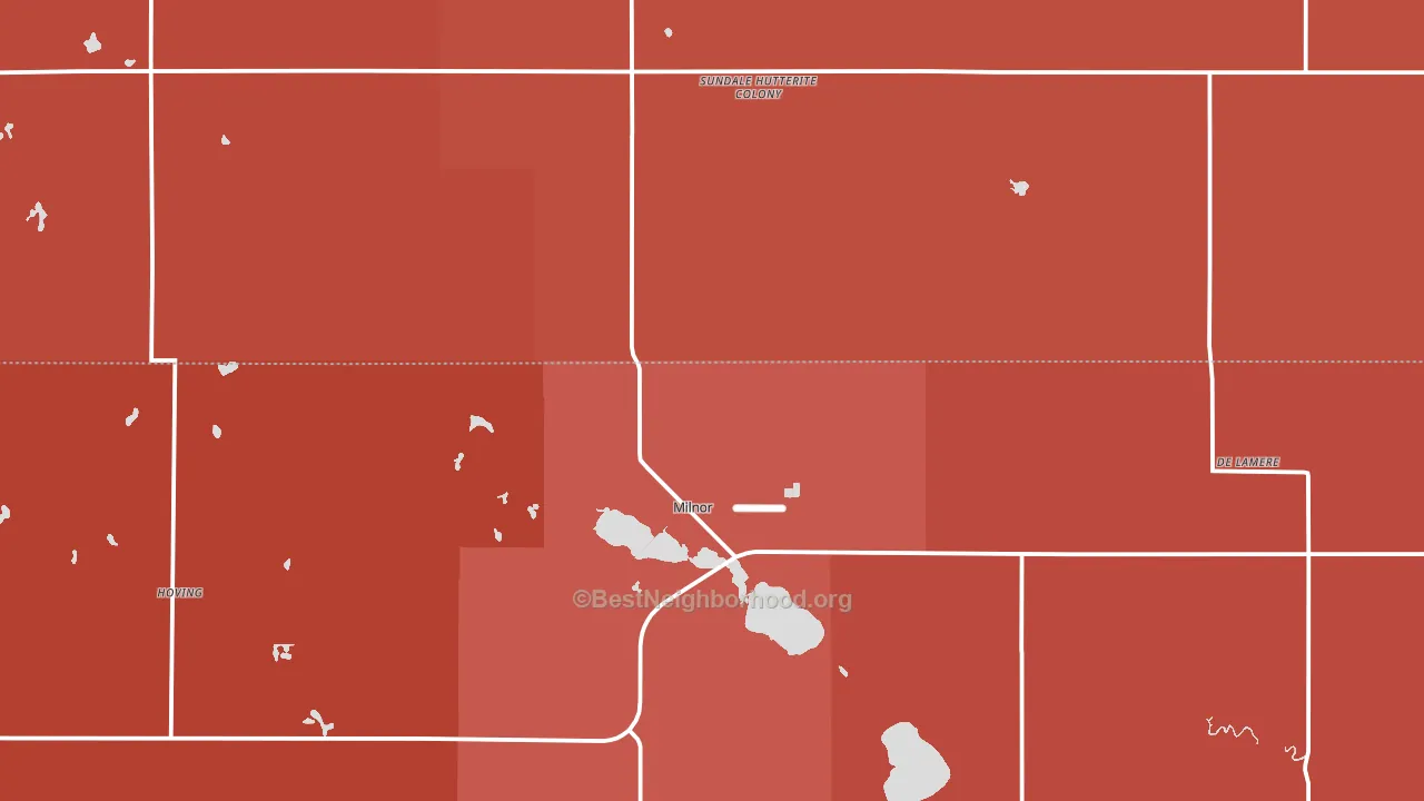 58060, ND block-group political-lean map