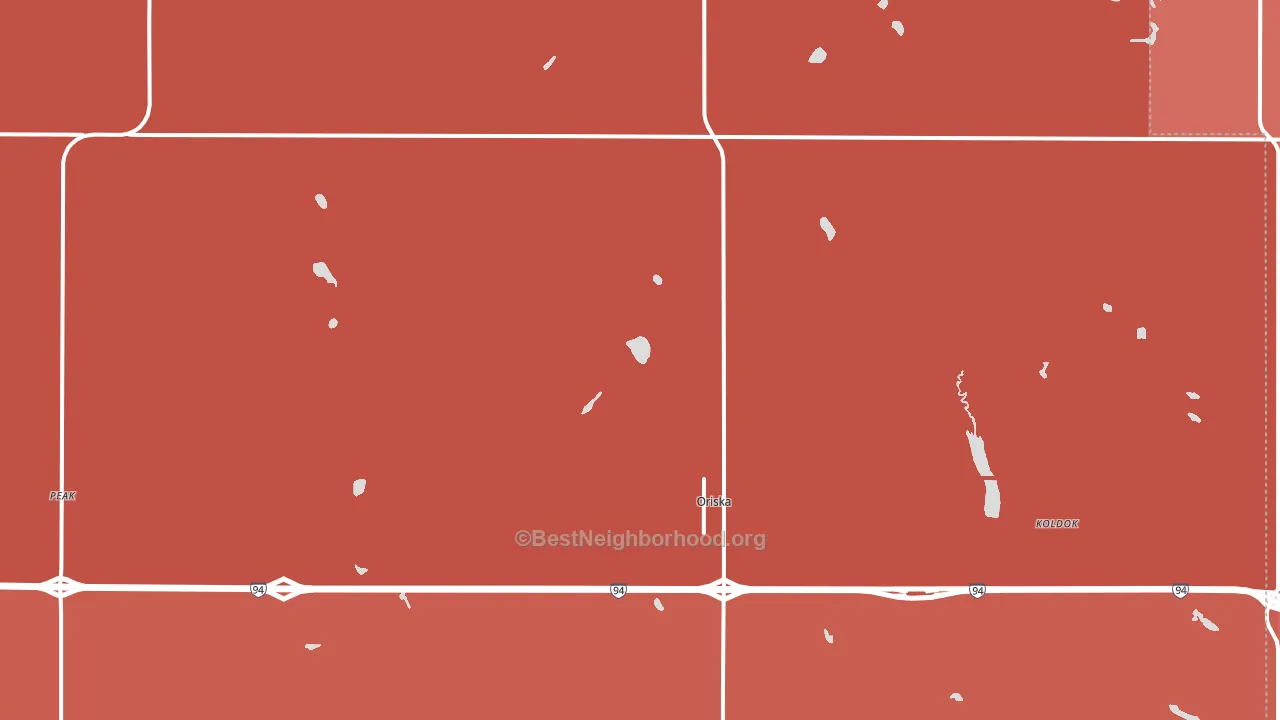 58063, ND block-group political-lean map