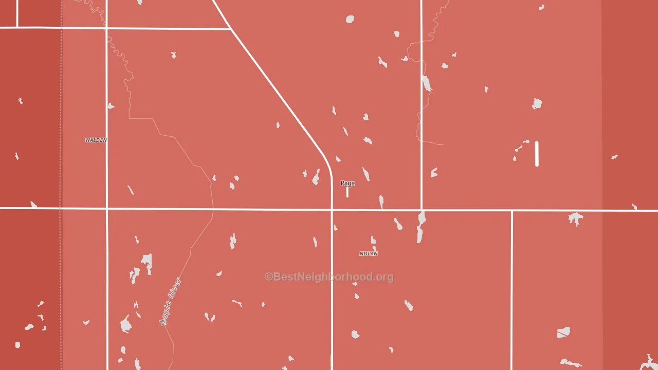 58064, ND block-group political-lean map