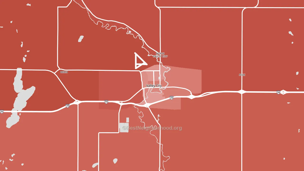 58072, ND block-group political-lean map