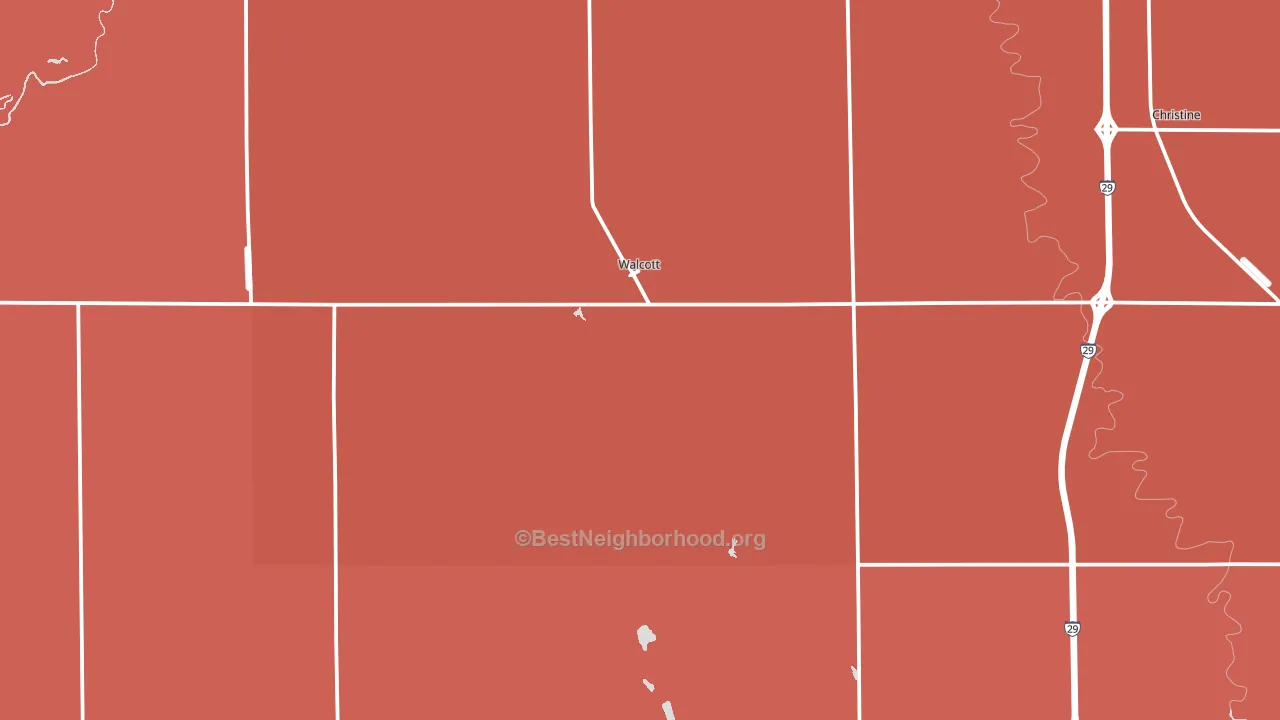 58077, ND block-group political-lean map